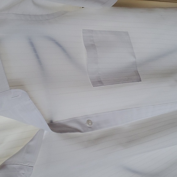 Last Chance Editions by Van Heusen Single Stitch‎ SSlv White Sz 15.5 Shirt - Picture 2 of 11